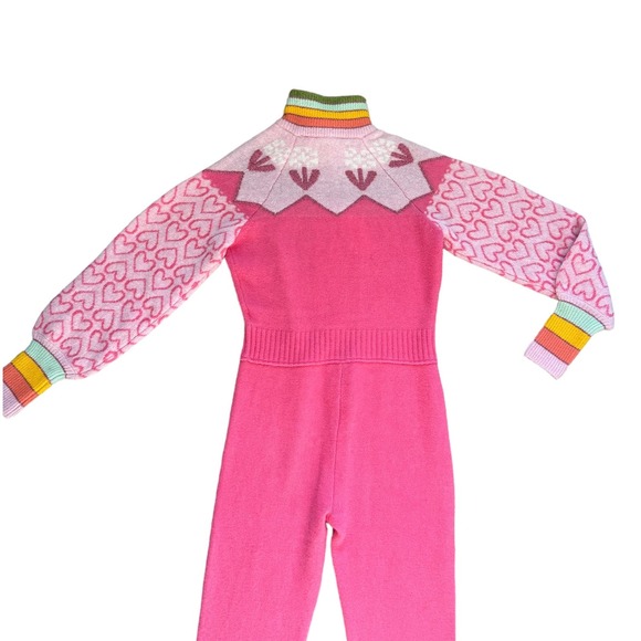 NWT LoveShackFancy Lali Onesie Jumpsuit Sweetheart Pink Size XS - Picture 6 of 14